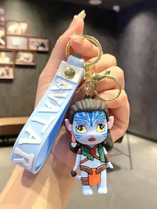 Valentine's Day 3D Avatar Keychain - Cute Pandora Navi Doll Couple Set for Car Keys, Purse, Backpack, Tote, Gym Bag & TikTok Viral Gift, Birthday, Anniversary, Halloween, Christmas Stocking Stuffer