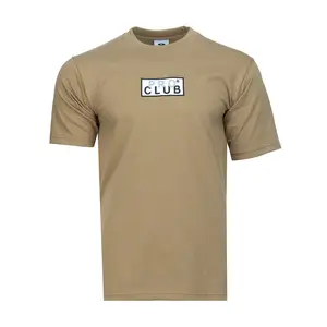 Pro Club Men's Heavyweight Embroidered Box Logo Short Sleeve T-Shirt