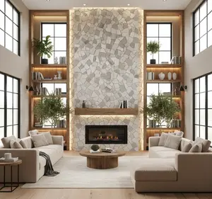 RUSTIC BIRCH 12" x 12" Interlock Marble