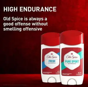 Old Spice High Endurance Antiperspirant Deodorant for Men Pure Sport Stick 48 Hour Sweat and Odor Protection Clear Application No White Marks 3.3 oz 2 Pack