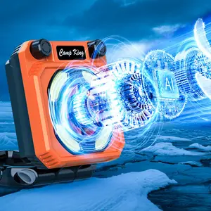 Multifunctional Outdoor camping lantern, high-brightness floodlight, magnetic digital display dimmable lamp, portable work light, tent light, multifunctional emergency light, USB rechargeable camping light