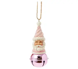 Jim Shore Heartwood Sweets Santa Bell ChristmasOrnament 3.8"H