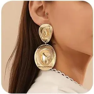 Women’s Cowgirl Hat Boho Dangle/Drop Western Earrings – Country West Style Fashion Jewelry