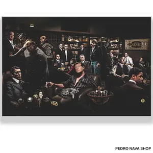 Trump Godfather Gangster Party Money Power Luxury Art Poster Painting House - High Quality Print on Paper