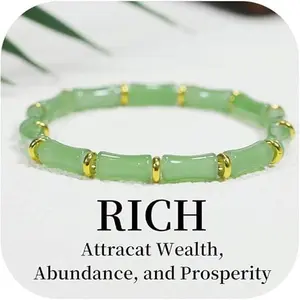 Veliora Gift B Money Bracelets for Women, Good Luck Feng Shui Lucky Wealth Bracelet, Jade Crystal Bracelet Chinese Jewelry Gifts