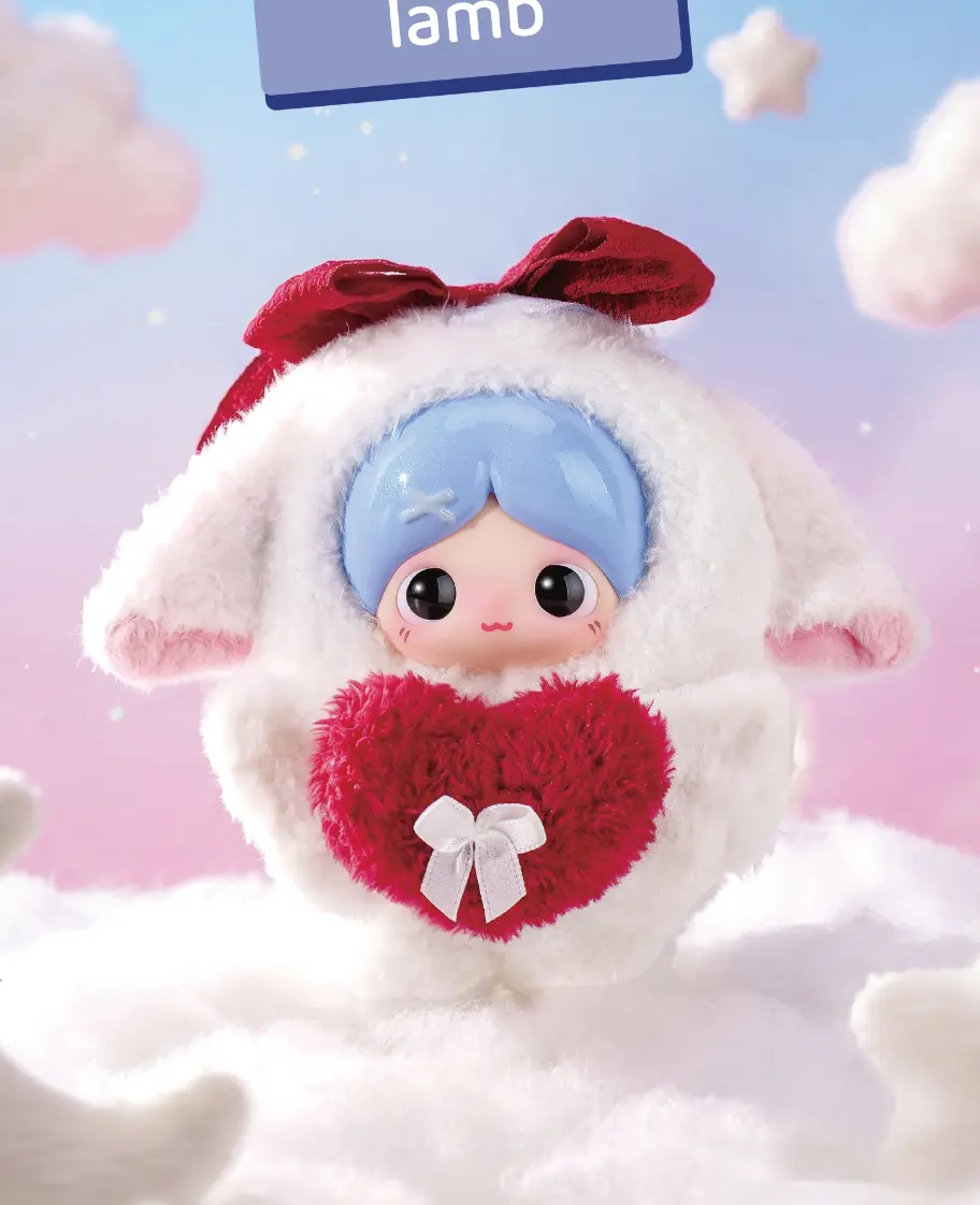BB3 Piupu True Self WorldHug Fun Sealed Plush Blind Box, Trendy Collectible Mystery Figure, Gift for Plush Enthusiasts