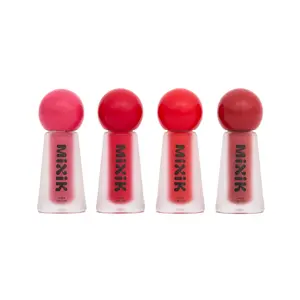 MIXIK SKIN Juicy Lip Tint - Lightweight Hydrating Buildable Formula with Cherry Gloss for Korean Bitten Lip Effect