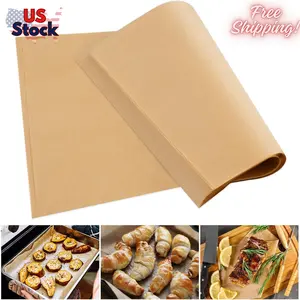 110 Pcs Brown Unbleached Parchment Paper, 10.7 x 13.6in