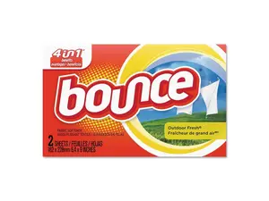 Bounce Fabric Softener Sheets Outdoor Fresh 2/Box 156 Boxes/Carton 02664