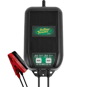 Battery Tender 2-Bank Selectable 12V or 6V, 6 AMP Battery Charger with IP67 Weather Protection & 4-Step Charging