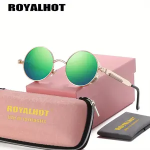 ROYALHOT Unisex Fashion Casual Full Frame Sunglasses Hiking Round Frame Polarized Sunglasses UV400