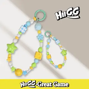 HIIGG Pure Handmade DIY Phone Chain - Colorful Beads & Stars Design by HIIGG