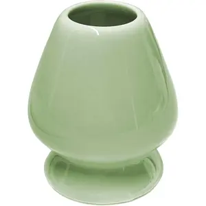 Matcha Whisk Holder – Ceramic Chasen Stand for Bamboo Matcha Whisk, Japanese Tea Set Accessory(Matcha Green)