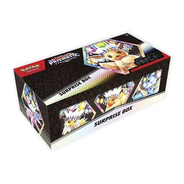 Prismatic Evolutions Surprise Box - Includes 4 Booster Packs + 1 Promo