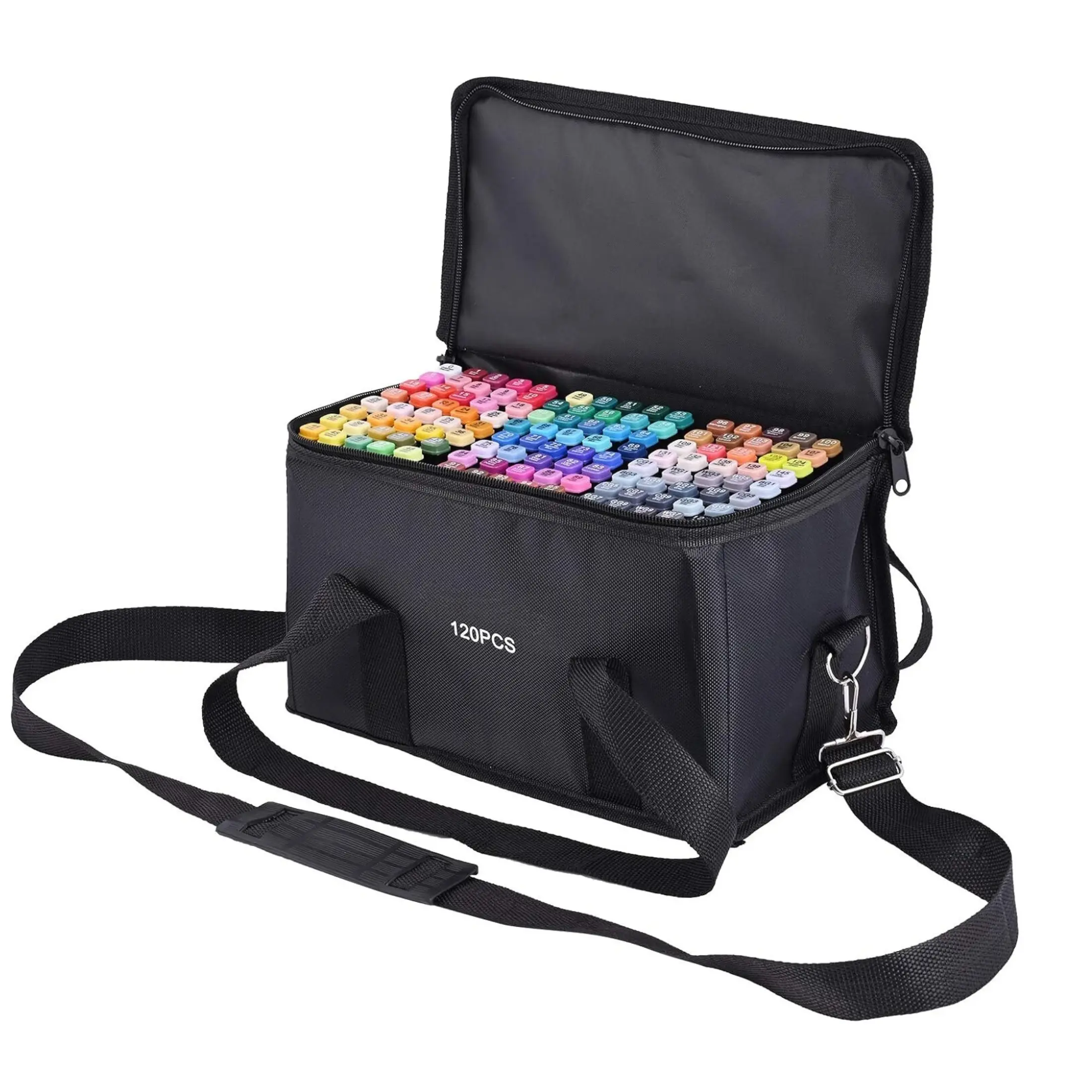 Multi Colors Easy, Dual Tip Art with Fine Point Nib Wide Sketching Adult Coloring coloring bulk markers marker sets painting zipper envelope