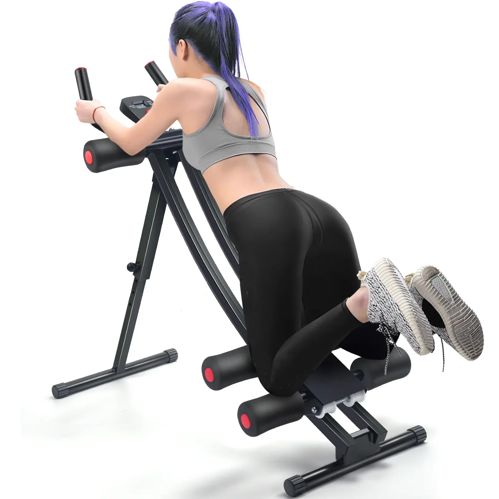 Abdominal Trainers, Adjustable AB Machine at Home or Gym for Core Strength Training, Ab Cruncher Foldable Fitness Gear for Men and Women Exercise &Workout