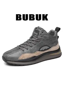 BUBUK Men's Casual Oxford Shoes, Microfiber Upper, Rubber Sole, All Seasons, Office & Meeting Wear, Simple Business Style