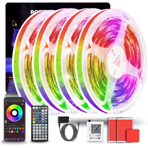 Led Lights for Bedroom 400FT (4 Rolls of 100ft), Color Changing RGB Led Strip Lights with 60 Keys Remote and App Control, Music Sync Led Lights for Room Party Home Decor