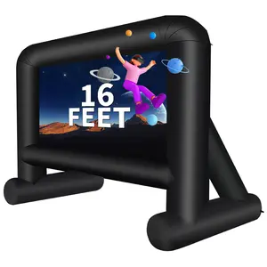 Inflatable Projection Screen - Outdoor Movie Screen for Movie Party Backyard, Great for Christmas, Holiday Parties, Outdoor Gatherings  Portable Audio Projector Space Watch springtok