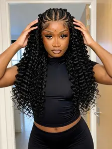 Stunning Knotless Butterfly Braids Wig, Extra Long & Fluffy Curls, Perfect for Stylish Looks, Easy to Wear, Ideal for Daily Use