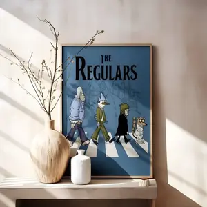 Regular Show Poster Retro Beatles Inspired Art Print