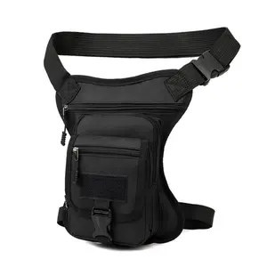 Small Unisex Outdoor Camouflage Waist Leg Bag, Casual Crossbody Sports Bag, Multi-Functional Hiking Tool Bag, All Seasons Nylon