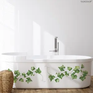 Spring Simple Vine Leaf Wall Stickers, 30x60cm Self-Adhesive Home Decor, Living Room Bedroom Background Decal M21344-YC