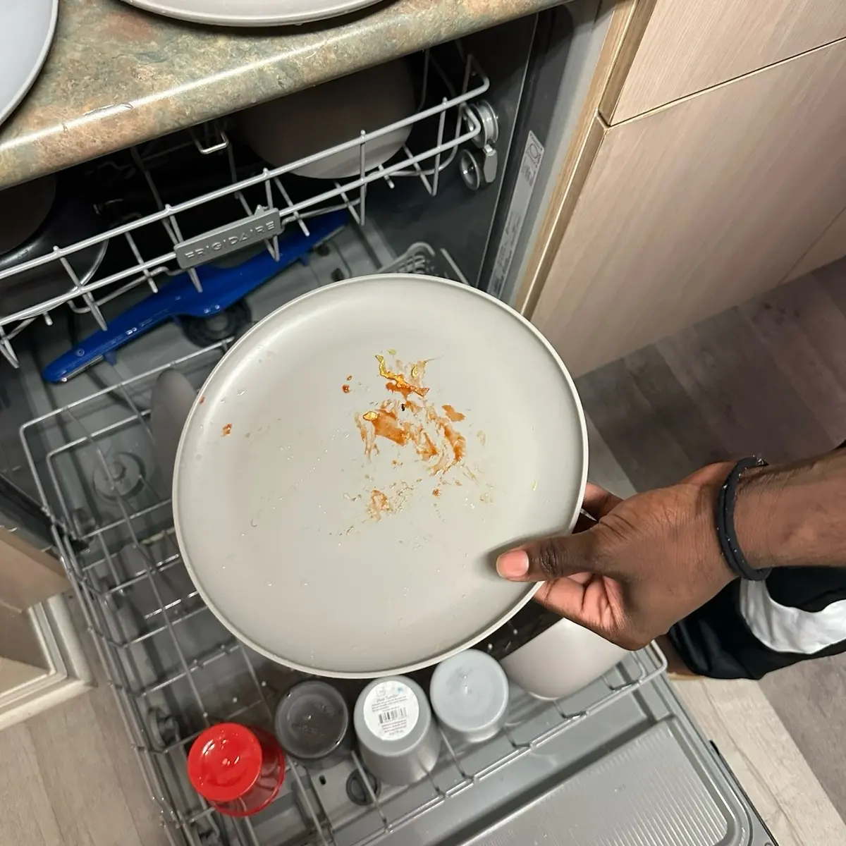 dirty plate