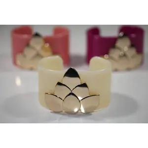 Lotus Flower Cuff Bangles