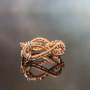 "Eternal Spring" Celtic Inspired Copper Braided Ring