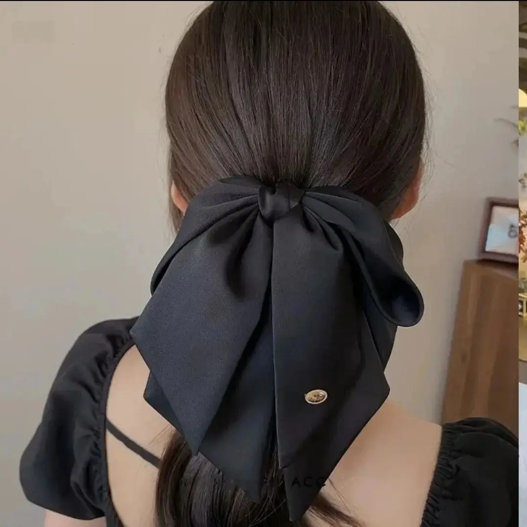 Elegant Hair Accessory: Black Bow Hair Clip for Women, 2025 New High-End Hair Clip