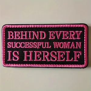 Empowering "Successful Woman" Girl Power Tactical Patch Embroidered Hook and Loop Fastener for Backpacks, Caps, Clothes Stylish Embroidery