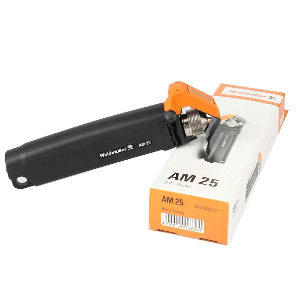 Weidmuller AM25 Manual Wire Strippers, 6-25mm Capacity, Depth-Adjust Knob for Adjustable Depth, User-Friendly Design, Versatile Cable Sizes, Specialty Hand Tool for Precise Cable Management