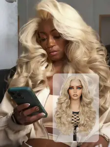 Long Body Wavy Wigs for Women, Gorgeous Fluffy Wigs without Bangs, Synthetic Heat Resistant Fiber Wigs for Party, Daily Use, Synthetic Material Wigs, Body Wave Wig, Deep Wavy Wigs