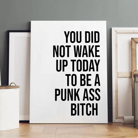Wooden Framed Canvas Painting, Self-motivating Declaration Poster, Modern Art, Fashion Poster, Living Room Bedroom Decoration, Hallway Office Mural, Ornaments, Wooden Wall Art, Modern Home Decor, Above Bed Wall Decor, Motivational Wall Art