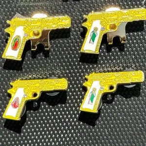 San Judas/Virgen de Guadalupe Hat Pins