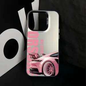 Imd Sporty Car Pattern Phone Case, Shockproof Protective Cover Compatible with iPhone Models 11 Through 17 Pro Max Series