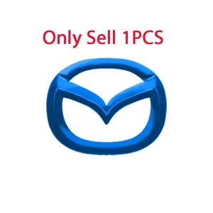 1PCS Car Steering Wheel Center Emblem Cover Sticker Decoration Automotive Accessories For Mazda 2 3 6 5 Demio CX3 CX4 CX5 CX-4 CX-5 CX7 CX30 MX3 MX5 MS Speed Axela Atenza