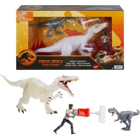 Jurassic World Chaos Theory Darius Baryonyx Monolophosaurus Action Figure Set