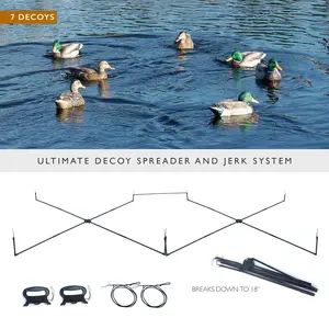 Ultimate Decoy Spreader System with Free Anchor Bag - Make your duck hungting decoys look like they are alive and swimming. Bring in more ducks to your decoy spread. Works incredibly well.