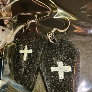 coffin earrings