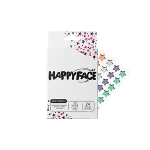 Pastel Stars Pimple Patches, Acne Spot Dots, 24 Count, Hydrocolloid, All Skin Types, Skincare Hypoallergenic