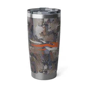 Sitka Waterfowl Camo 20 OZ Tumbler, Travel Mug, Laser Engraved Tumbler, Stainless Steel water cup, Bridesmaid Tumbler, Insulated Tumbler