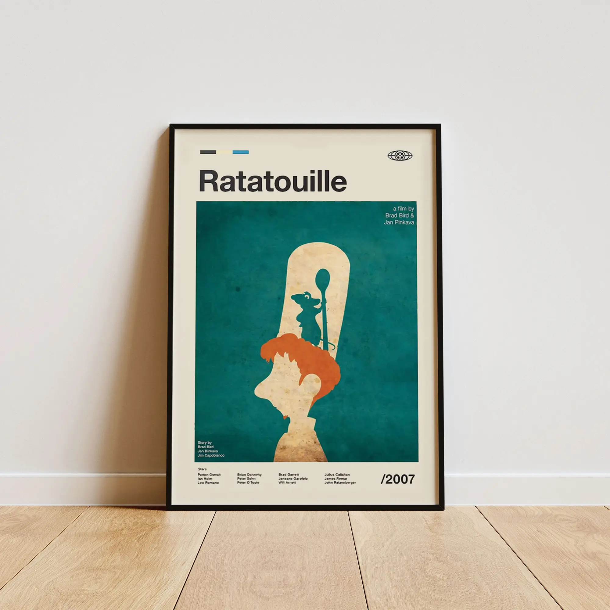 Ratatouille Poster, Contemporary Wall Decor, Modern Home Aesthetic, Interior Decoration Print
