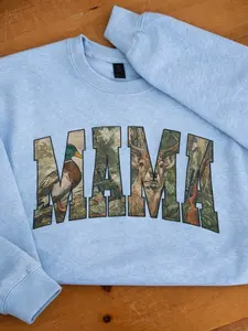 Mama camo Sweatshirt, Cozy sweatshirt