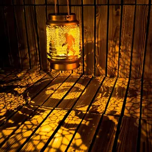 Fathers Day Gifts, Bigfoot Solar Lanterns Outdoor Waterproof, Big Foot Sasquatch Gifts, Hanging Solar Lights for Yard, Patio, Garden Decor