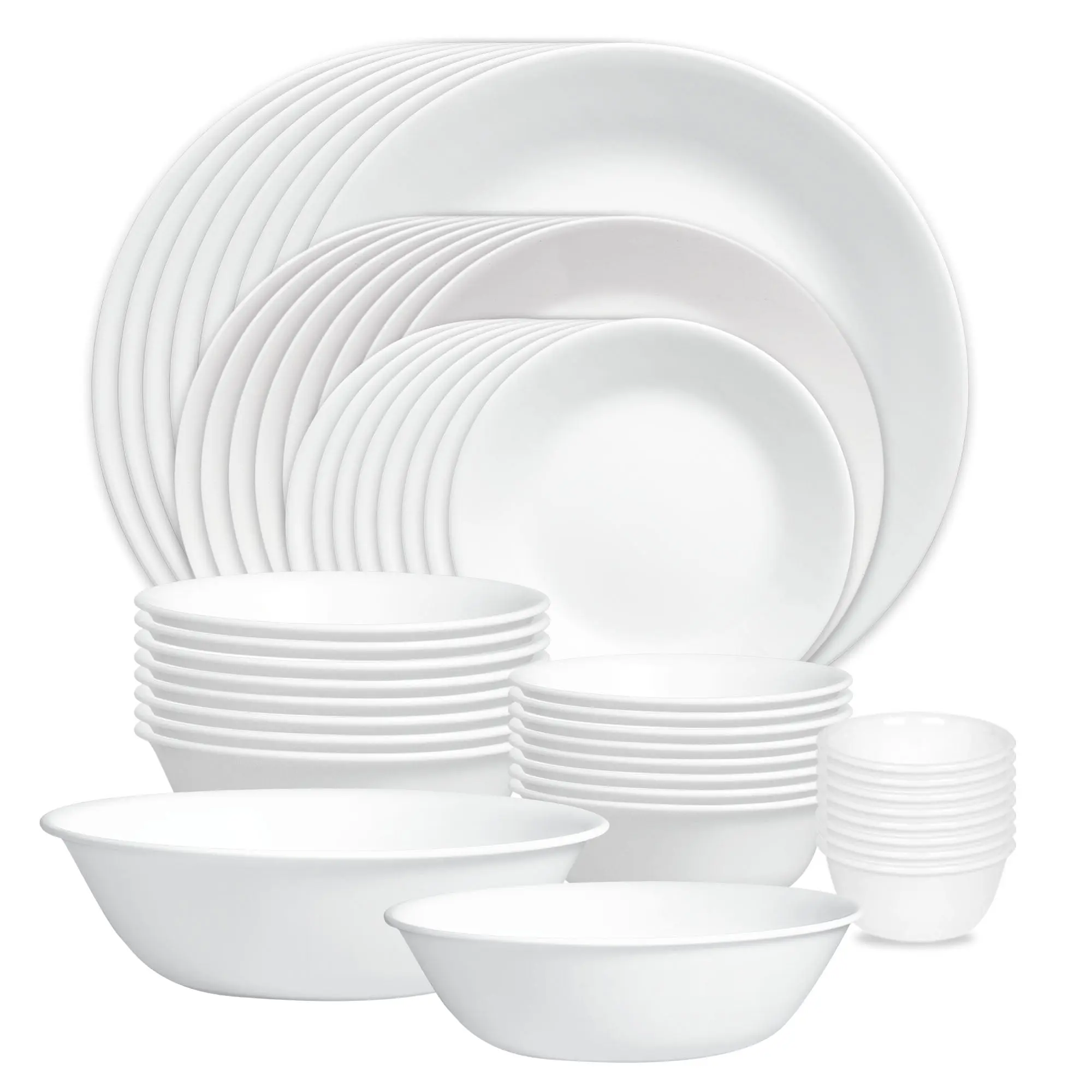 Corelle® Winter Frost White 50-piece Dinnerware Set, Service for 8, EXCLUSIVE