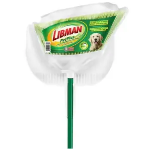 Libman  8.5 in. Pet Plus Angle Broom, Green & White