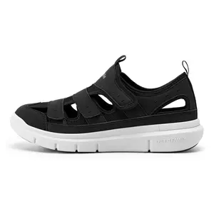 FitVille Diabetic Sandals for Men Extra Wide Width with Arch Support Plantar Fasciitis Sandals for Men with Fully Adjustable Straps Comfortable Mens Extra Wide Sandals Lightweight Boy Footwear Walking Shoes Summer Pedal Black Toe Slippers
