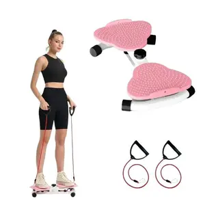 Waist Twisting Fitness Tool Standing Abdomen Exercise Board Female Twister Sports Equipment with Pull Rope & Anti-Slip Pedals for Effortless Workout